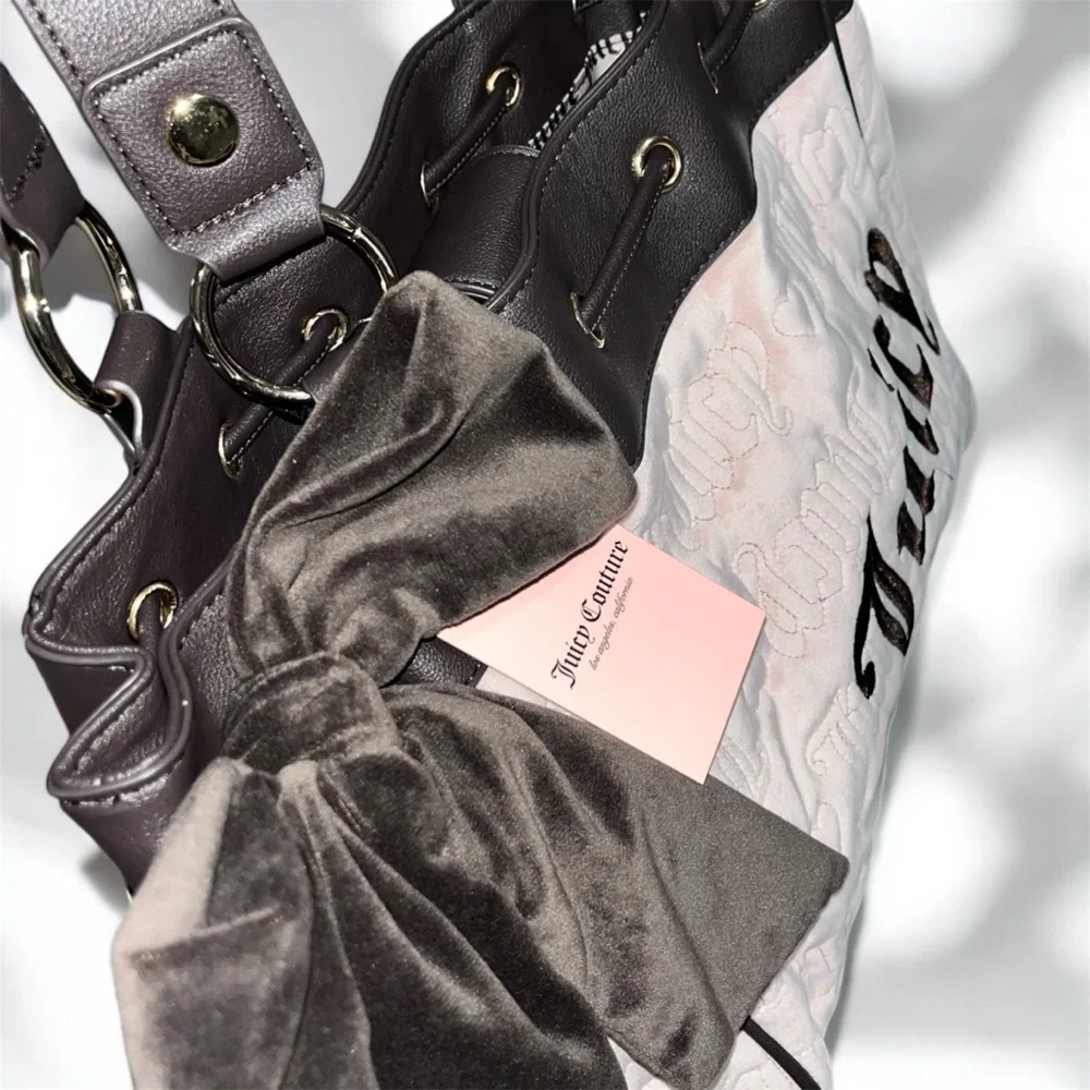 Dusty blush vintage tote juicy couture (hard to find) - Picture 2 of 3